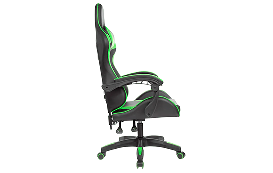 Cadeira Gamer PCTop Strike, Reclinável, Preto e Verde, Suporta Até 120KG - 3.png